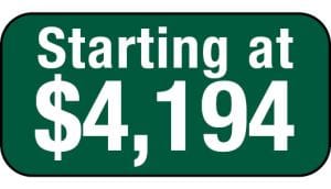 Starting at $4194